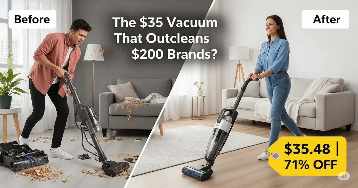 INSE I5 cordless vacuum effortlessly removes golden retriever hair from hardwood floors - TikTok's favorite $35 vacuum cleaner for apartments in 2025